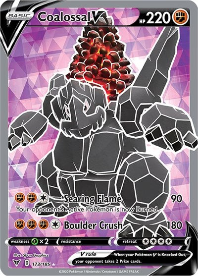 Coalossal V (Full Art) (SWSH04: Vivid Voltage) Near Mint Holofoil