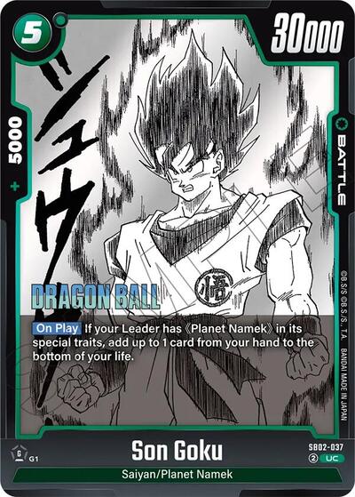 Son Goku SB02 - 037 (Manga Booster 02) Near Mint Holofoil - Nick Nack's Full Frontal Attack