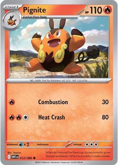 Pignite (SV: White Flare) Near Mint - Nick Nack's Full Frontal Attack