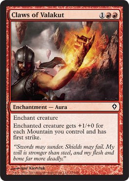 Claws of Valakut (Worldwake) Light Play Foil - Nick Nack's Full Frontal Attack