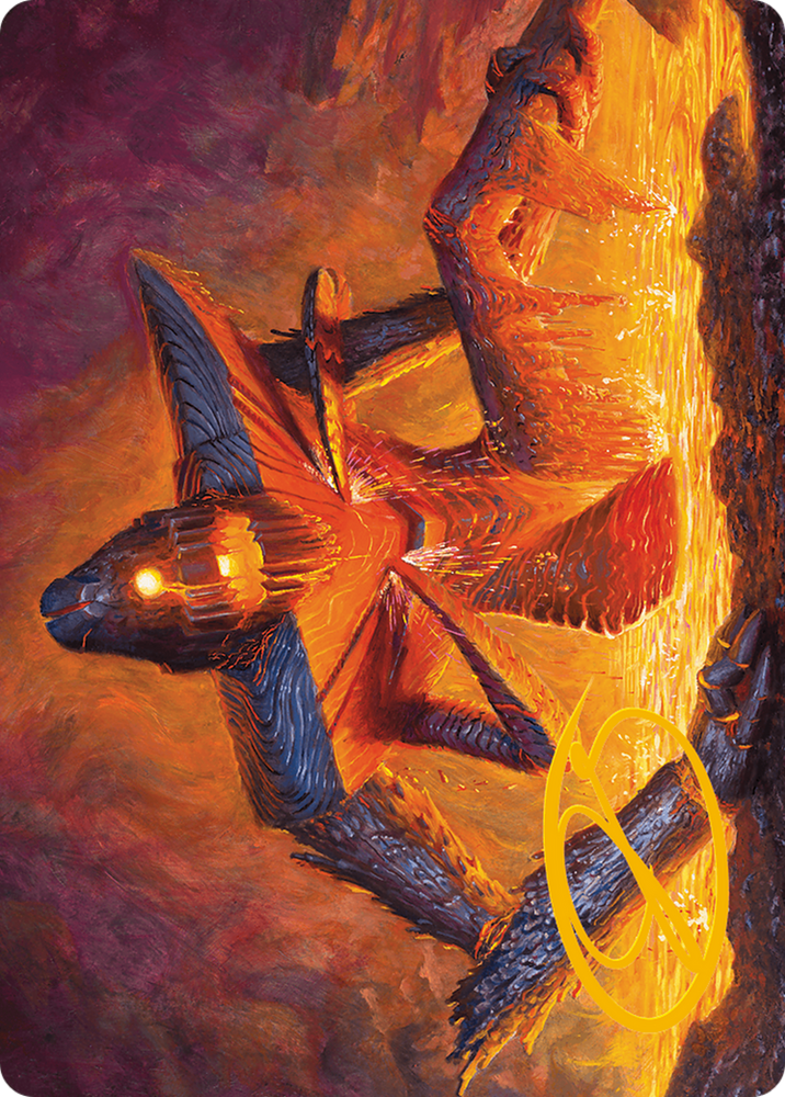 Molten Gatekeeper Art Card (Gold-Stamped Signature) [Modern Horizons 3 Art Series]