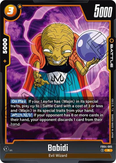 Babidi (Ultra Limit) Near Mint Holofoil - Nick Nack's Full Frontal Attack