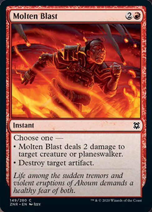 Molten Blast (Zendikar Rising) Near Mint - Nick Nack's Full Frontal Attack