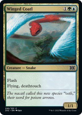 Winged Coatl (Double Masters 2022) Near Mint Foil - Nick Nack's Full Frontal Attack