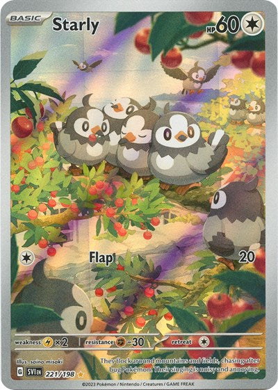 Starly - 221 (Scarlet and Violet: Base Set) Near Mint Holofoil