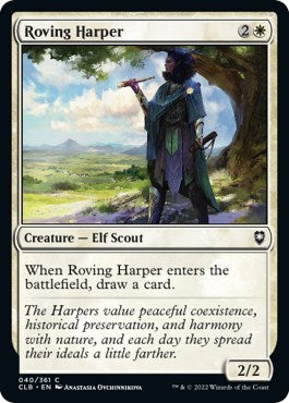 Roving Harper (Commander Legends: Battle for Baldur's Gate) Near Mint