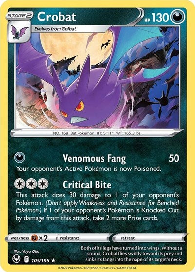 Crobat (SWSH12: Silver Tempest) Near Mint Holofoil
