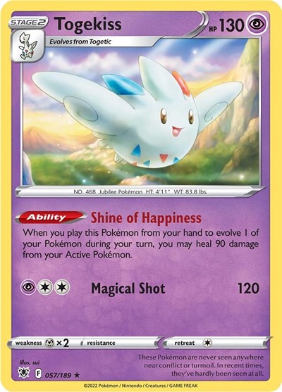 Togekiss (SWSH10: Astral Radiance) Near Mint Holofoil
