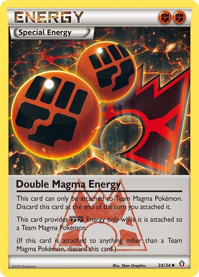 Double Magma Energy (Double Crisis) Near Mint Reverse Holofoil