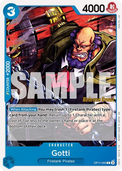 Gotti (A Fist of Divine Speed Release Event Cards) Near Mint - Nick Nack's Full Frontal Attack