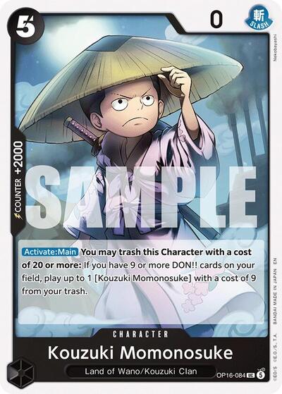 Kouzuki Momonosuke (084) (The Time of Battle) Near Mint - Nick Nack's Full Frontal Attack