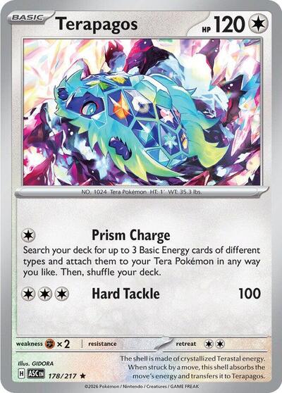 Terapagos (ME: Ascended Heroes) Near Mint Holofoil - Nick Nack's Full Frontal Attack