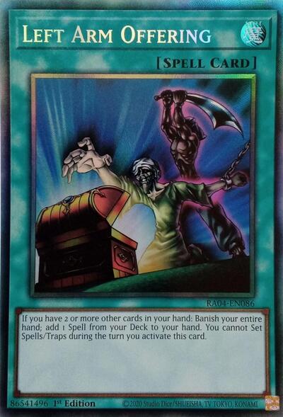 Left Arm Offering (PCR) (Quarter Century Stampede) Near Mint 1st Edition