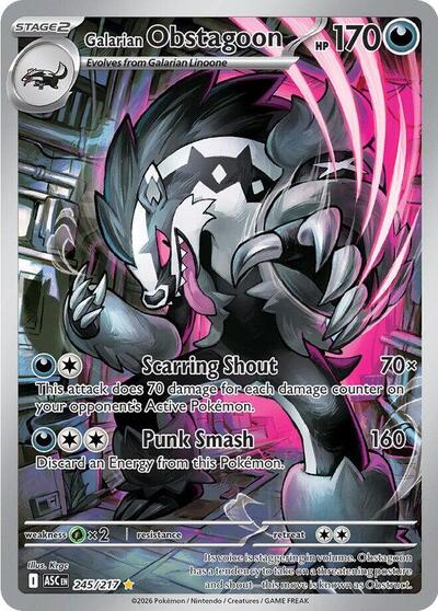 Galarian Obstagoon - 245 (ME: Ascended Heroes) Near Mint Holofoil