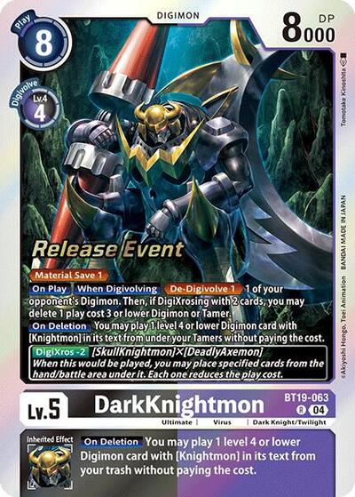 DarkKnightmon (Release Special Booster 2.0 Pre-Release Cards) Near Mint Foil