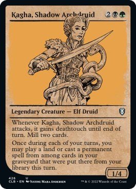 Kagha, Shadow Archdruid (Showcase) (Commander Legends: Battle for Baldur's Gate) Near Mint - Nick Nack's Full Frontal Attack