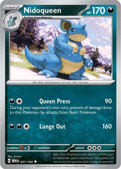 Nidoqueen (Scarlet and Violet: 151) Near Mint