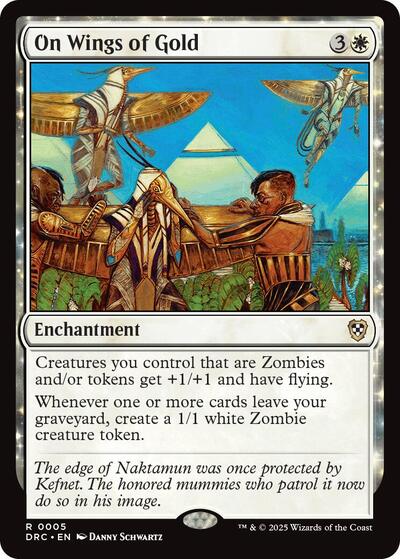 On Wings of Gold (Commander: Aetherdrift) Near Mint - Nick Nack's Full Frontal Attack