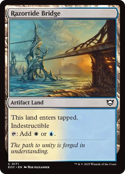 Razortide Bridge (Commander: Edge of Eternities) Near Mint - Nick Nack's Full Frontal Attack