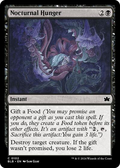 Nocturnal Hunger (Bloomburrow) Near Mint