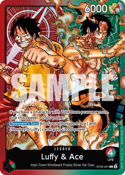 Luffy and Ace (Starter Deck EX: Luffy & Ace) Near Mint Foil