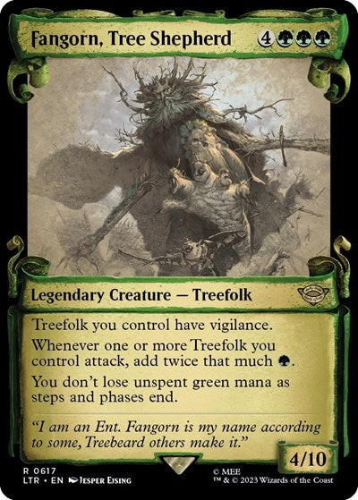 Fangorn, Tree Shepherd (Showcase Scrolls) (Universes Beyond: The Lord of the Rings: Tales of Middle-earth) Near Mint