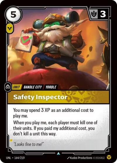 Safety Inspector (Unleashed) Near Mint