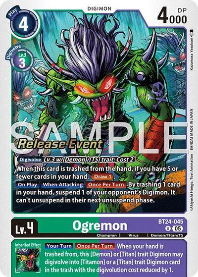 Ogremon (Time Stranger Release Events Cards) Near Mint