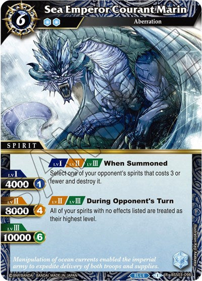 Sea Emperor Courant Marin (Aquatic Invaders) Near Mint Holofoil