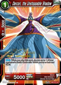 Dercori, l'ombre imparable (Divine Multiverse Draft Tournament) (DB2-015) [Cartes de promotion de tournoi] 