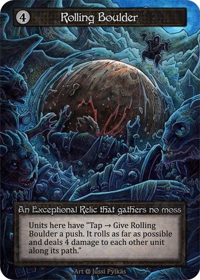 Rolling Boulder (Alpha) Near Mint