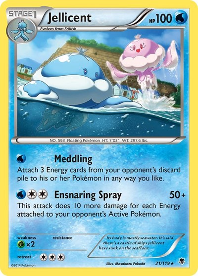 Jellicent (XY - Phantom Forces) Near Mint Reverse Holofoil