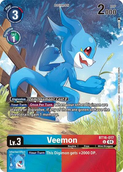 Veemon (Legend Pack 2024) (Beginning Observer) Near Mint Foil