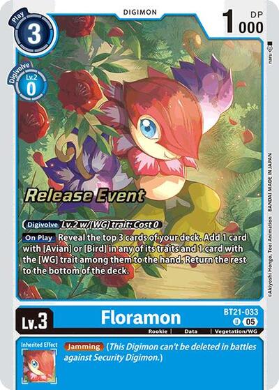 Floramon (World Convergence Release Event Cards) Near Mint - Nick Nack's Full Frontal Attack