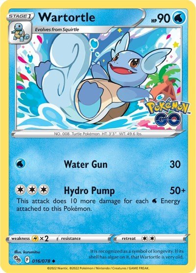 Wartortle (Pokemon GO) Near Mint - Nick Nack's Full Frontal Attack