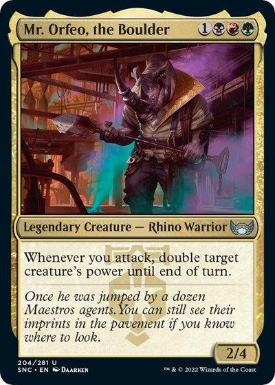 Mr. Orfeo, the Boulder (Streets of New Capenna) Near Mint