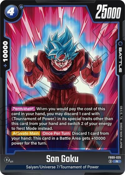 Son Goku FB09 - 035 (Dual Evolution) Near Mint Holofoil - Nick Nack's Full Frontal Attack