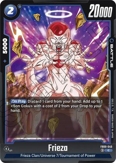 Frieza (Dual Evolution) Near Mint - Nick Nack's Full Frontal Attack