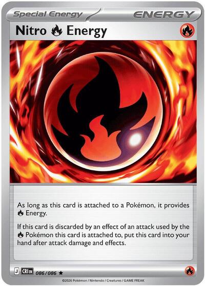 Nitro R Energy (ME04: Chaos Rising) Near Mint Holofoil - Nick Nack's Full Frontal Attack