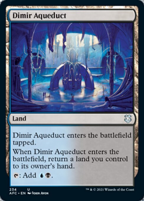 Dimir Aqueduct (Commander 2021 Forgotten Realms) Near Mint - Nick Nack's Full Frontal Attack
