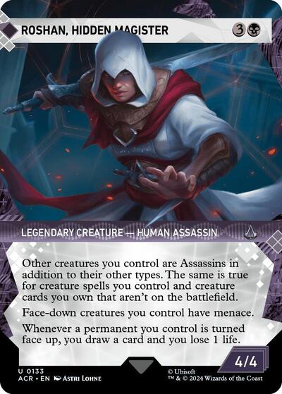 Roshan, Hidden Magister (Showcase) (Universes Beyond: Assassin's Creed) Near Mint - Nick Nack's Full Frontal Attack