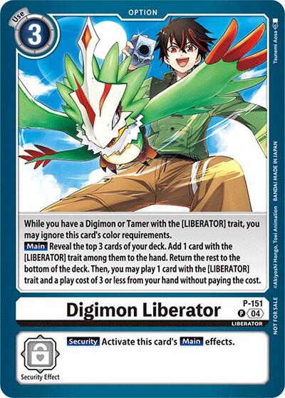 Digimon Liberator P - 151 (Store Tournament 2024 Jul. Sep. Participation Pack) (Digimon Promotion Cards) Near Mint - Nick Nack's Full Frontal Attack