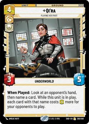 Qi'ra Playing Her Part (Shadows of the Galaxy) Near Mint - Nick Nack's Full Frontal Attack