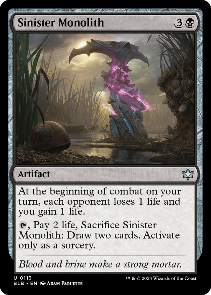 Sinister Monolith [Bloomburrow]