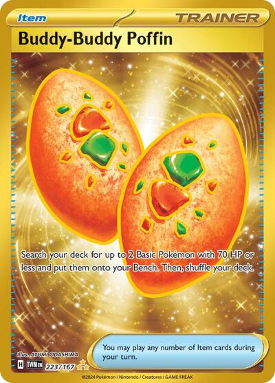 Buddy-Buddy Poffin (SV06: Twilight Masquerade) Near Mint Holofoil
