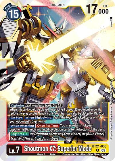Shoutmon X7: Superior Mode (World Convergence) Near Mint Foil