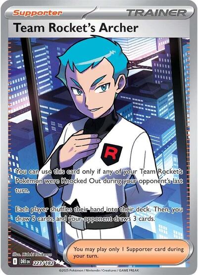 Team Rocket's Archer - 223 (SV10: Destined Rivals) Near Mint Holofoil