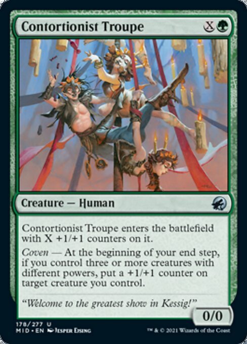 Contortionist Troupe (Innistrad: Midnight Hunt) Near Mint - Nick Nack's Full Frontal Attack