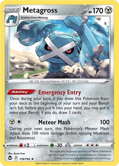 Metagross (SWSH12: Silver Tempest) Near Mint Holofoil