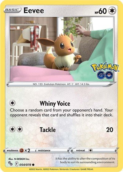 Eevee (Pokemon GO) Near Mint - Nick Nack's Full Frontal Attack